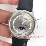 Swiss Replica Blancpain Villeret Moonphase 6654 Watch Automatic Grey Dial